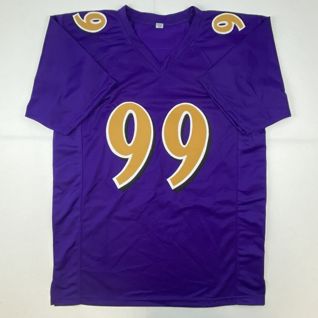Autographed/Signed Odafe Oweh Baltimore Color Rush Football Jersey JSA COA