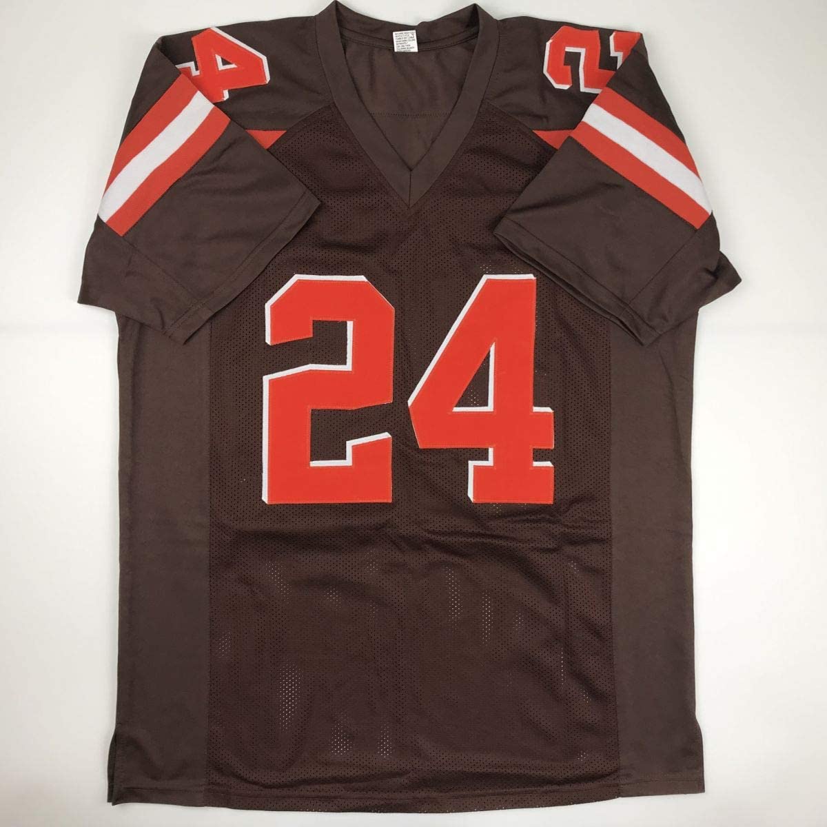 Autographed/Signed Nick Chubb Cleveland Football Brown Jersey JSA COA