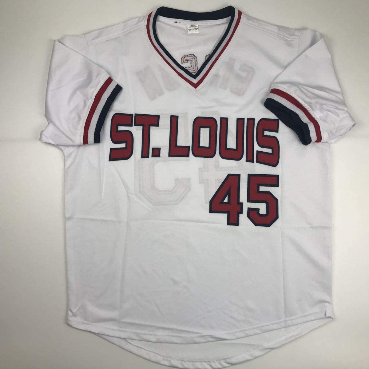 Autographed/Signed Bob Gibson St. Louis White Baseball Jersey JSA COA
