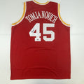 Autographed/Signed Rudy Tomjanovich Houston Red Basketball Jersey Tristar COA