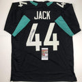 Autographed/Signed Myles Jack Jacksonville Black Football Jersey JSA COA