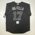 Autographed/Signed Rhys Hoskins Big Fella Players Weekend Black Baseball Jersey Beckett BAS COA