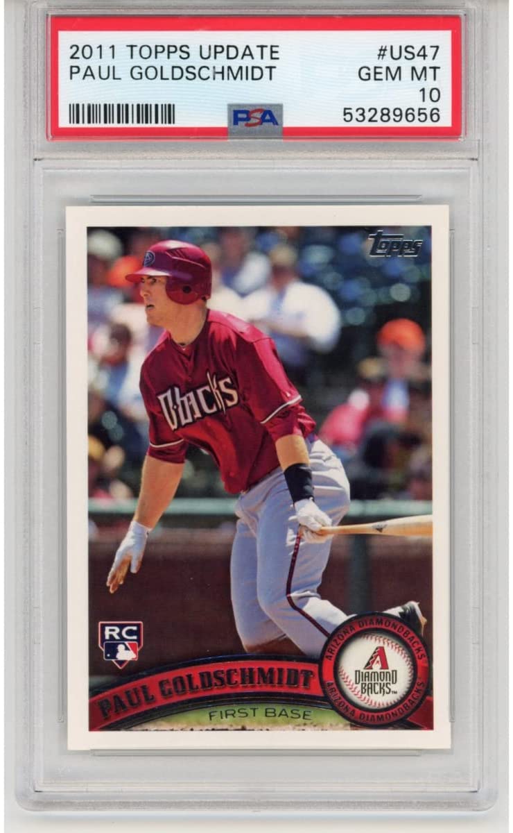 Graded 2011 Topps Update Paul Goldschmidt #US47 Rookie RC Baseball Card PSA 10 Gem Mint