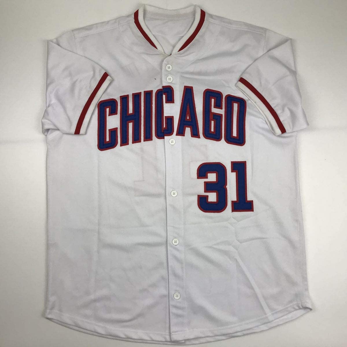 Autographed/Signed Greg Maddux Chicago White Baseball Jersey JSA COA