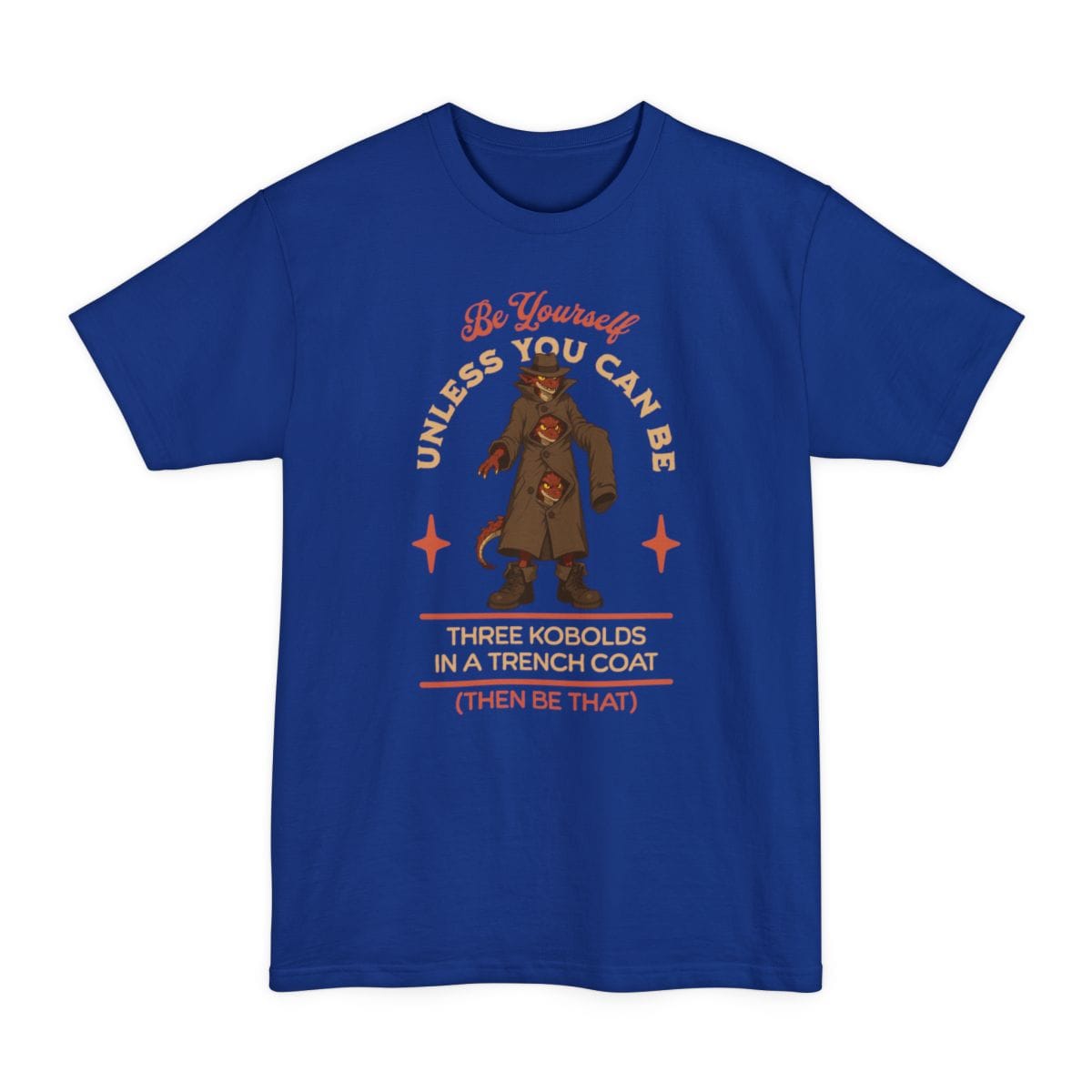 Three Kobolds in a Trench Coat Tall T-Shirt