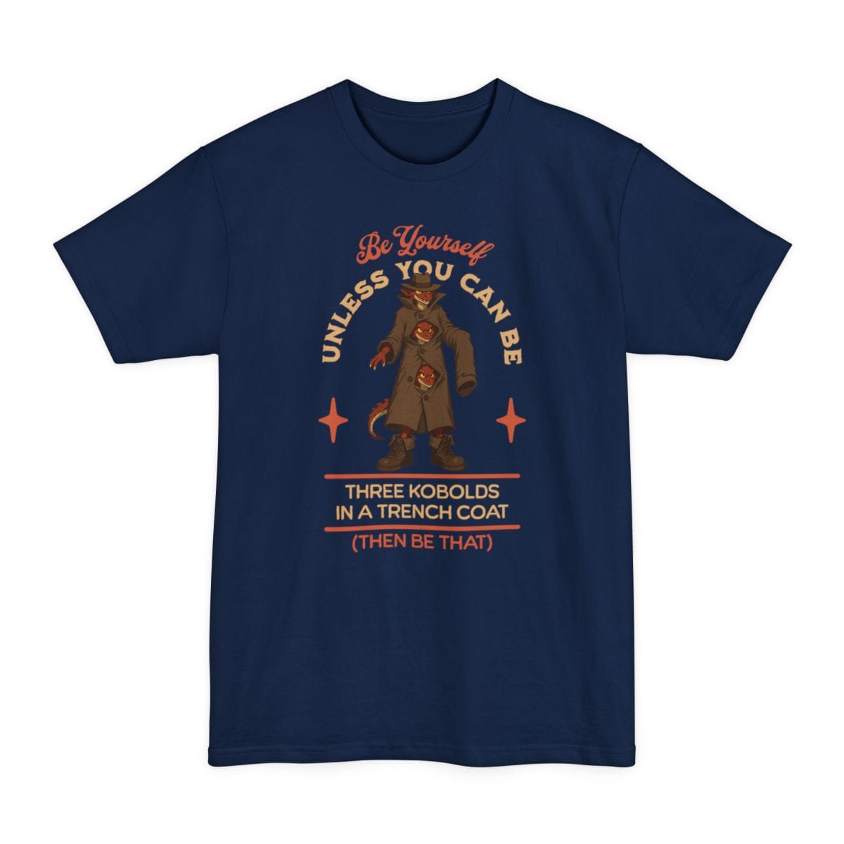 Three Kobolds in a Trench Coat Tall T-Shirt