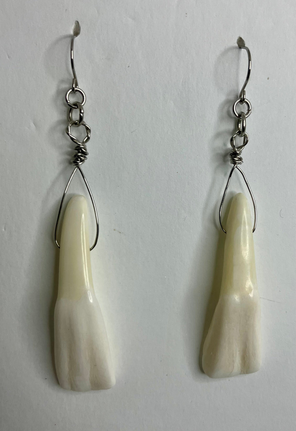 Water Buffalo Tooth Jewelry: Wire Wrapped Necklaces & Earrings