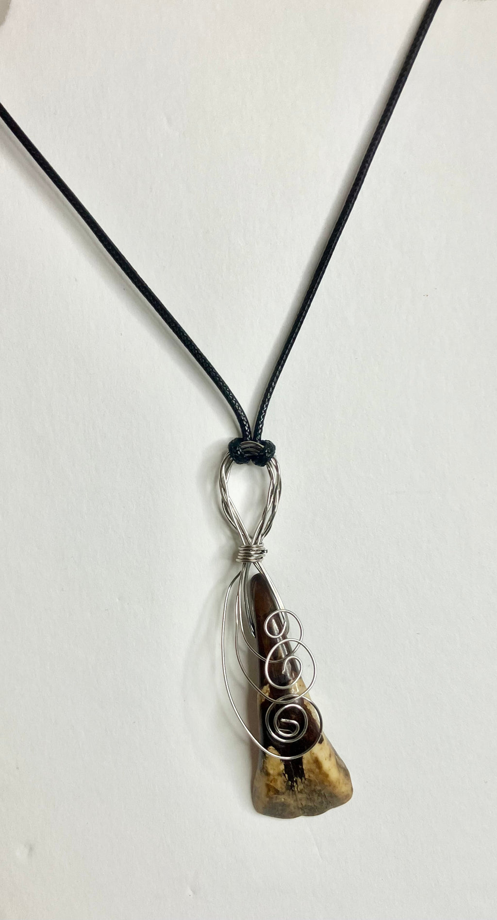 Water Buffalo Tooth Jewelry: Wire Wrapped Necklaces & Earrings
