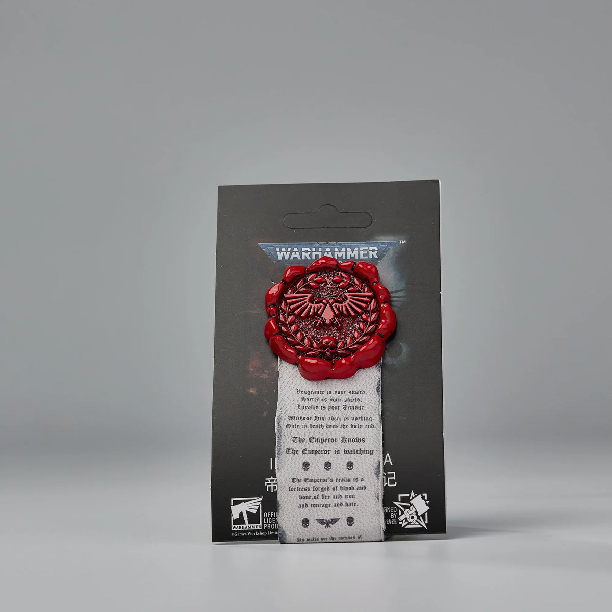 Starforged: Purity Seal - Warhammer 40K Emperor Imperial Aquila Pin+Sticker