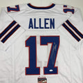Autographed/Signed Josh Allen Buffalo White Football Jersey JSA COA