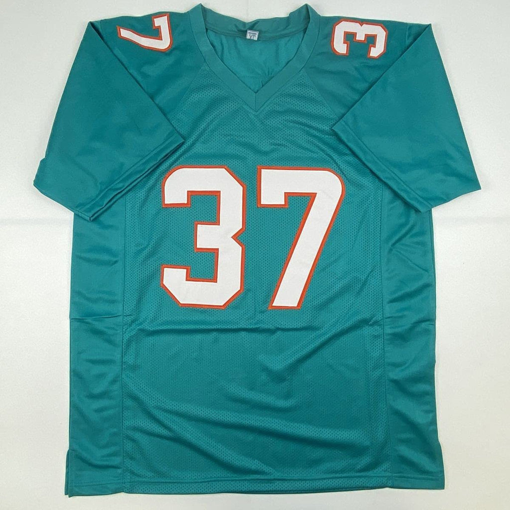 Autographed/Signed Myles Gaskin Miami Teal Football Jersey JSA COA