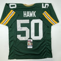 Autographed/Signed AJ A.J. Hawk Green Bay Green Football Jersey JSA COA