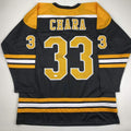 Autographed/Signed Zdeno Chara Boston Black Hockey Jersey JSA COA
