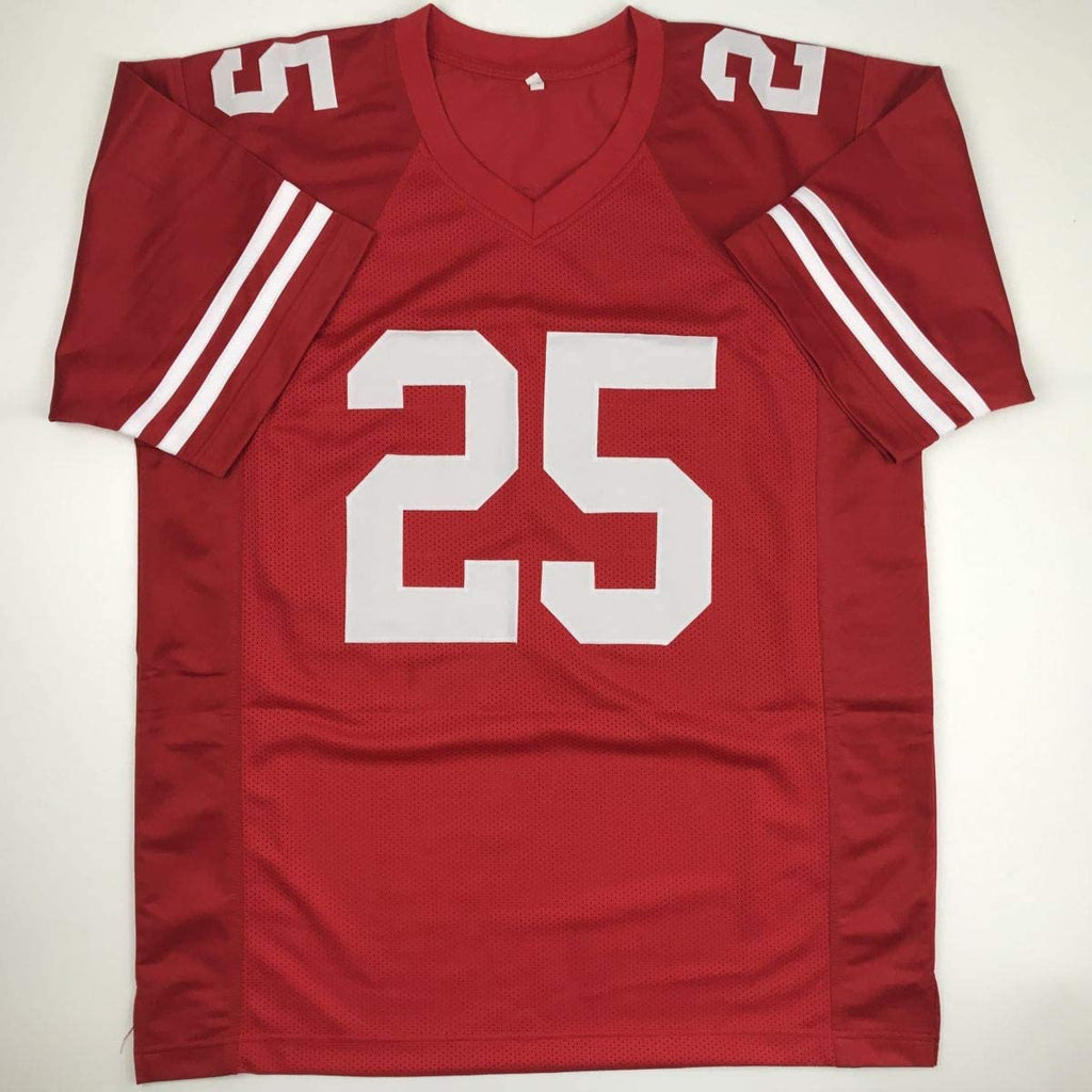 Autographed/Signed Richard Sherman San Francisco Red Football Jersey Beckett BAS COA