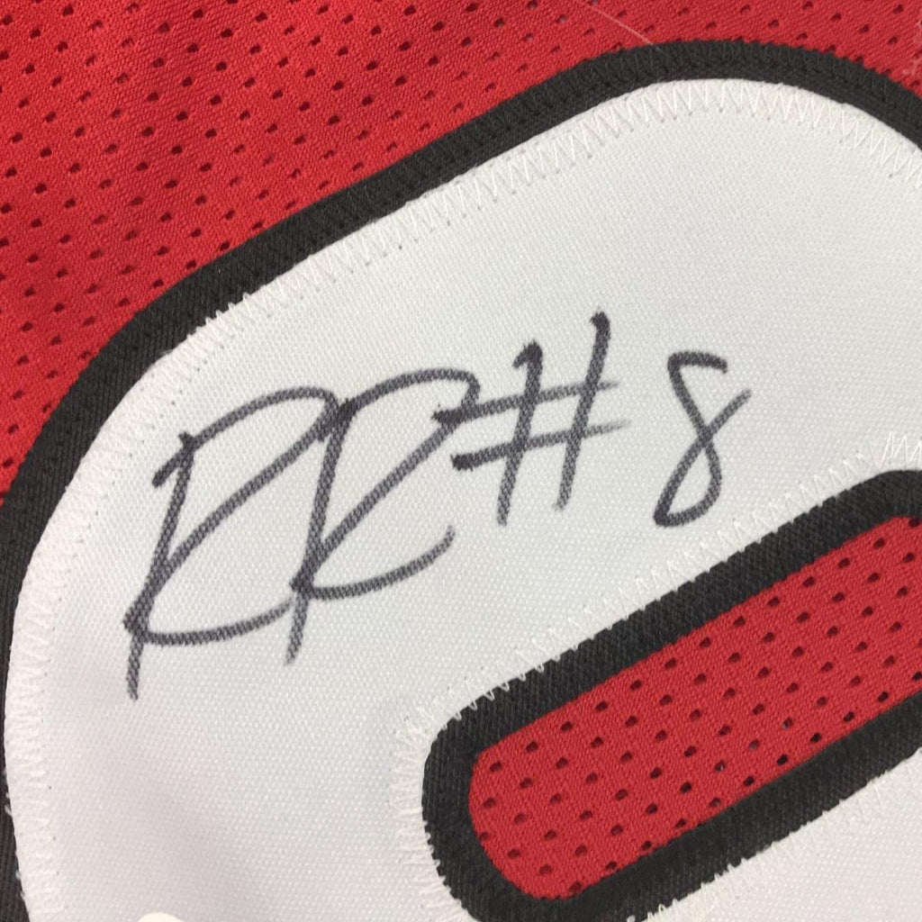 Autographed/Signed Riley Ridley Georgia Red College Football Jersey JSA COA