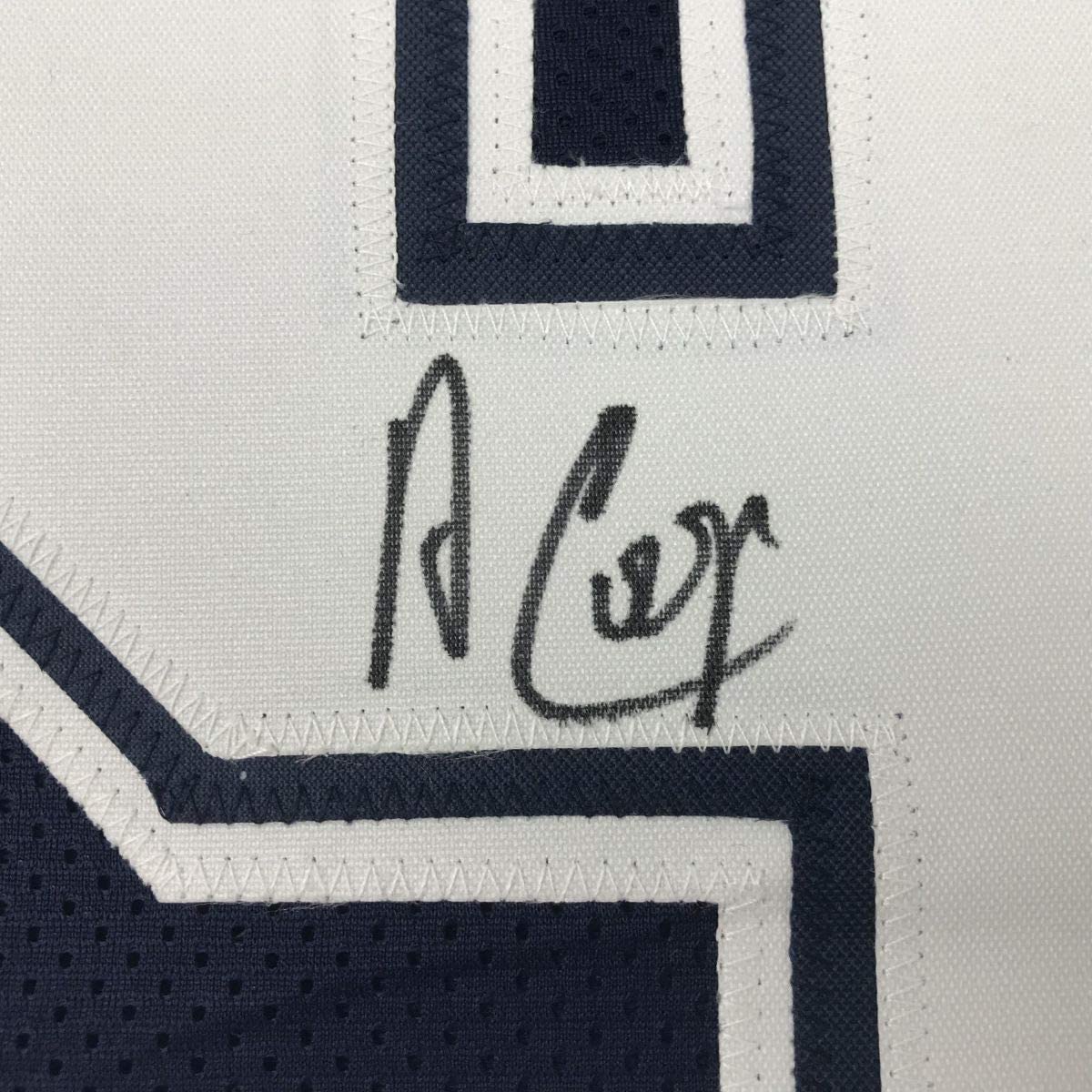 Autographed/Signed Amari Cooper Dallas Dark Blue Football Jersey JSA COA