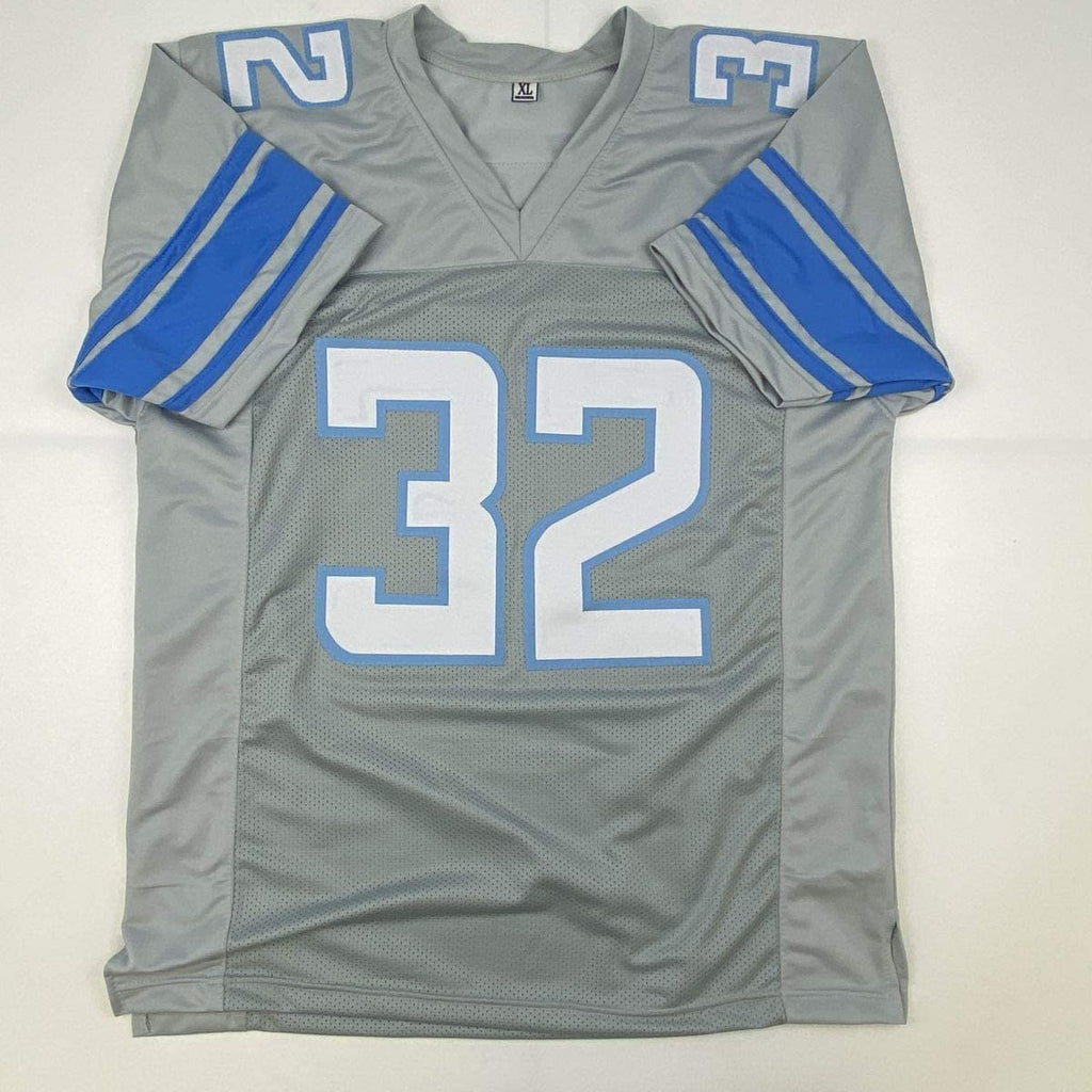 Autographed/Signed D'Andre Swift Detroit Grey Football Jersey JSA COA