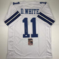 Autographed/Signed Danny White Dallas White Football Jersey JSA COA