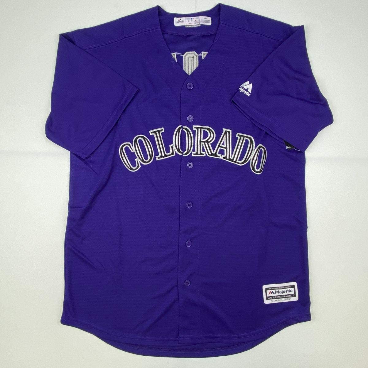 Autographed/Signed Trevor Story Colorado Purple Baseball Jersey JSA COA Holo Only