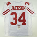 Autographed/Signed Bo Jackson AFC Pro Bowl White Football Jersey JSA COA