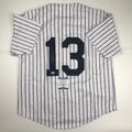 Autographed/Signed Alex Rodriguez New York Pinstripe Baseball Jersey Beckett BAS COA