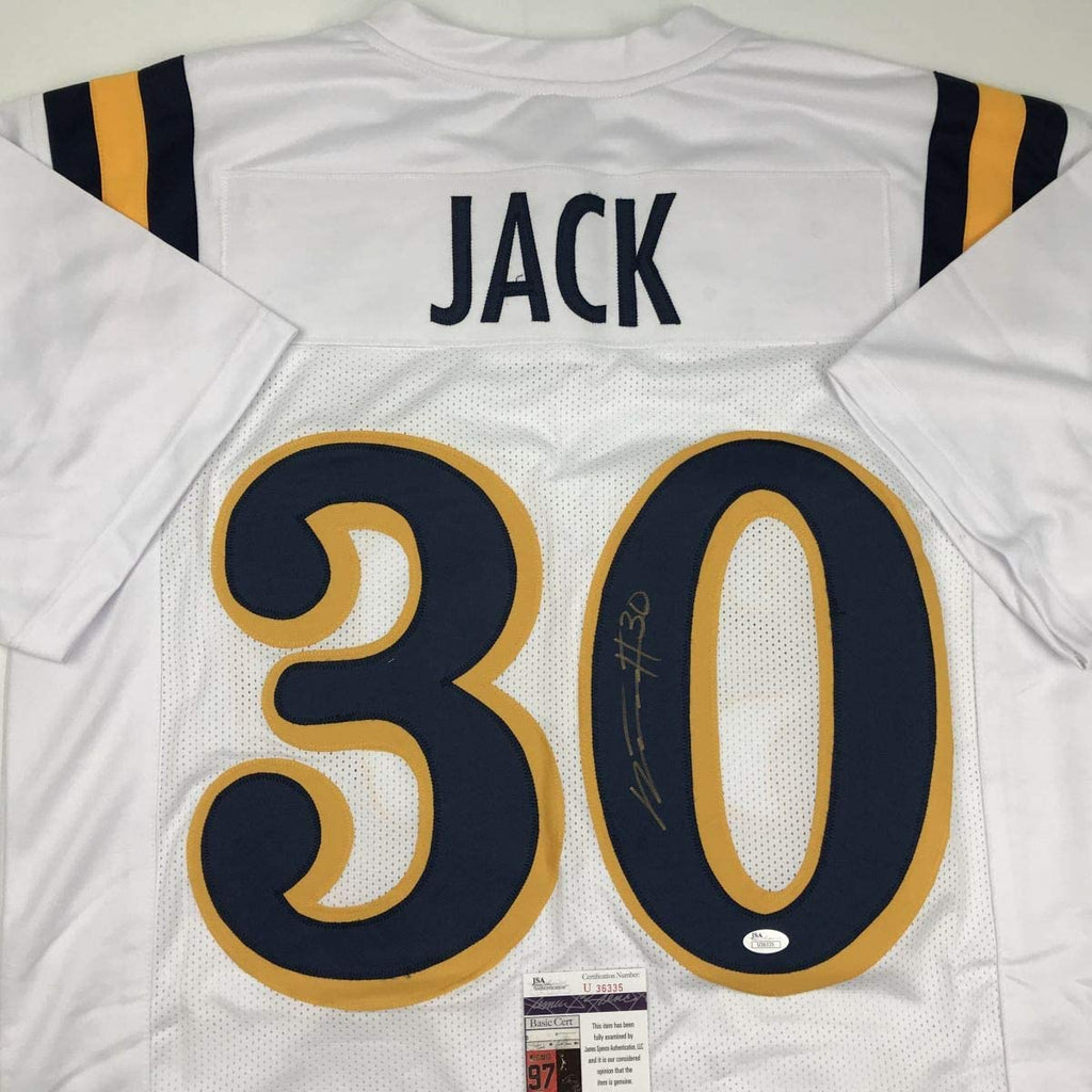 Autographed/Signed Myles Jack UCLA White College Football Jersey JSA COA