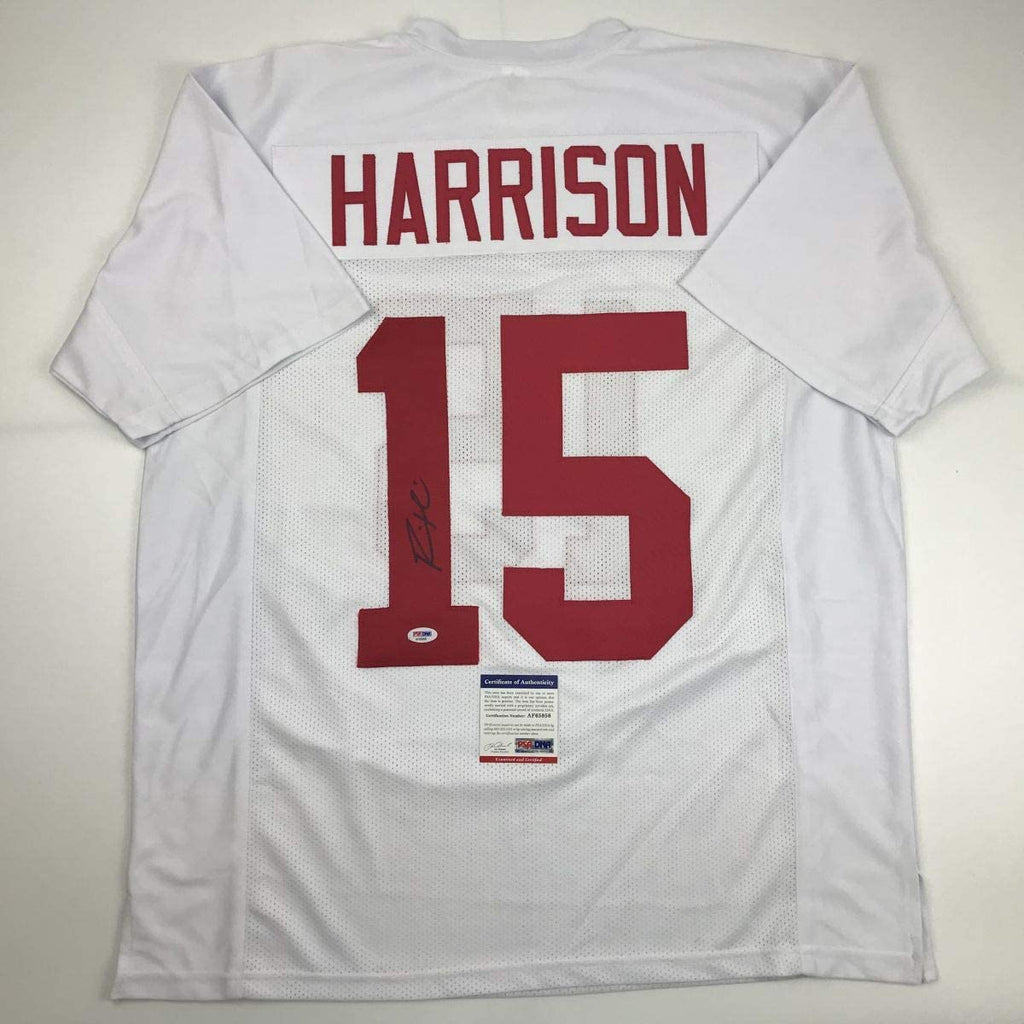 Autographed/Signed Ronnie Harrison Alabama White College Football Jersey PSA/DNA COA