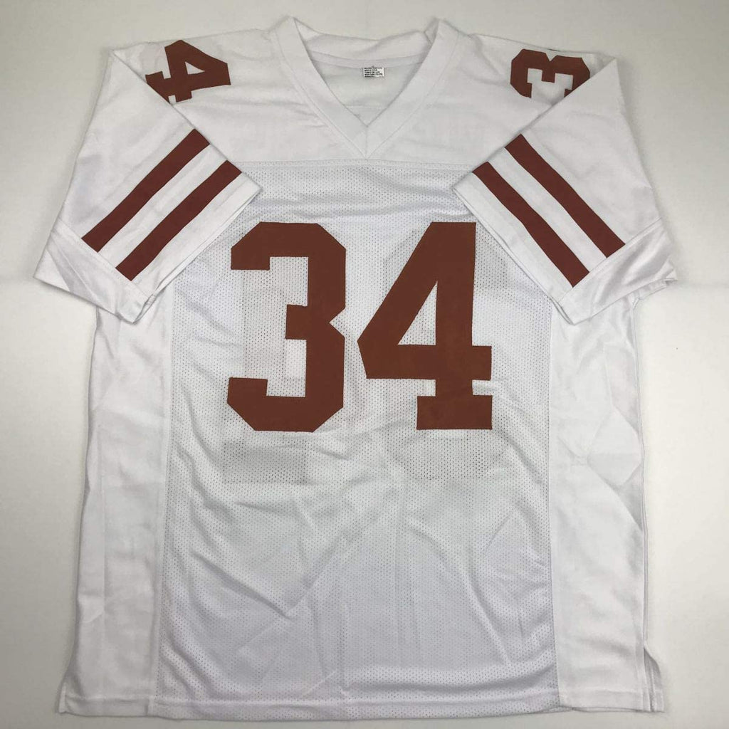 Autographed/Signed Ricky Williams 1998 Heisman Texas White College Football Jersey PSA/DNA COA
