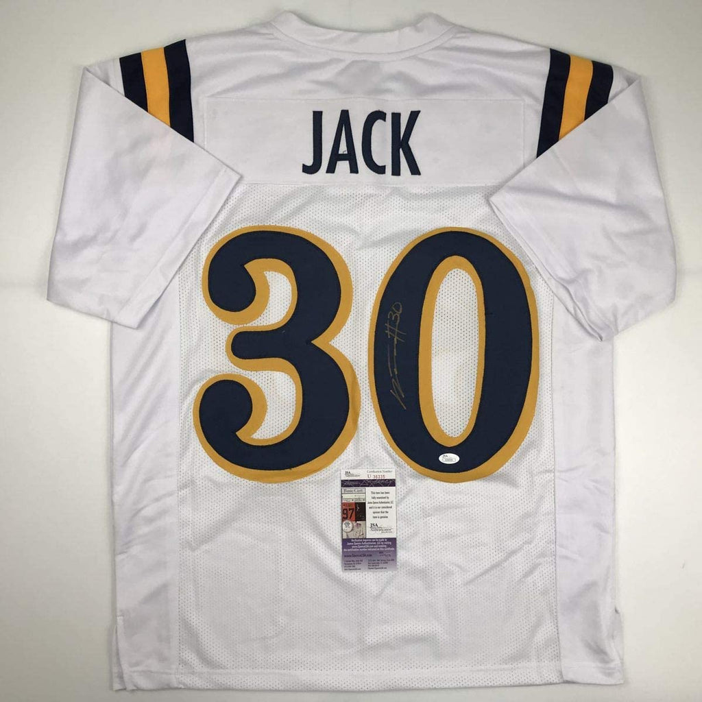 Autographed/Signed Myles Jack UCLA White College Football Jersey JSA COA