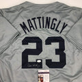 Autographed/Signed Don Mattingly New York Grey Baseball Jersey JSA COA