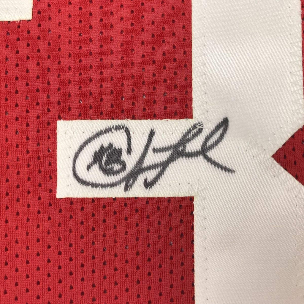 Autographed/Signed Chris Paul Houston Red Basketball Jersey PSA/DNA COA