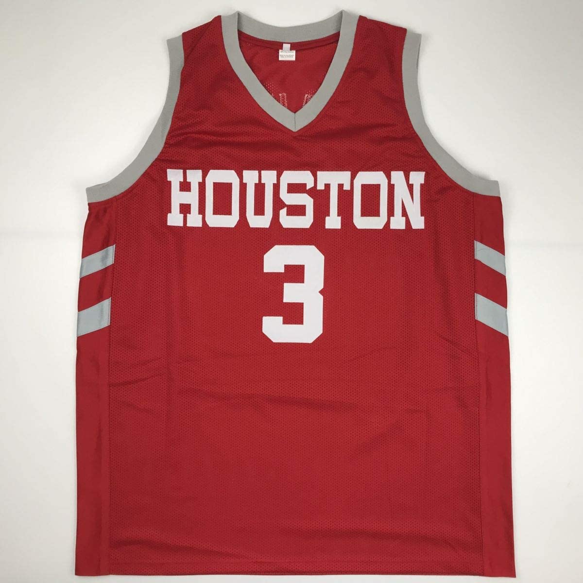 Autographed/Signed Chris Paul Houston Red Basketball Jersey PSA/DNA COA