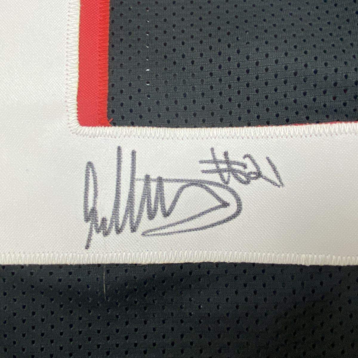 Autographed/Signed Todd Gurley II Atlanta Black Football Jersey Beckett BAS COA