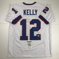Autographed/Signed Jim Kelly Buffalo White Football Jersey JSA COA