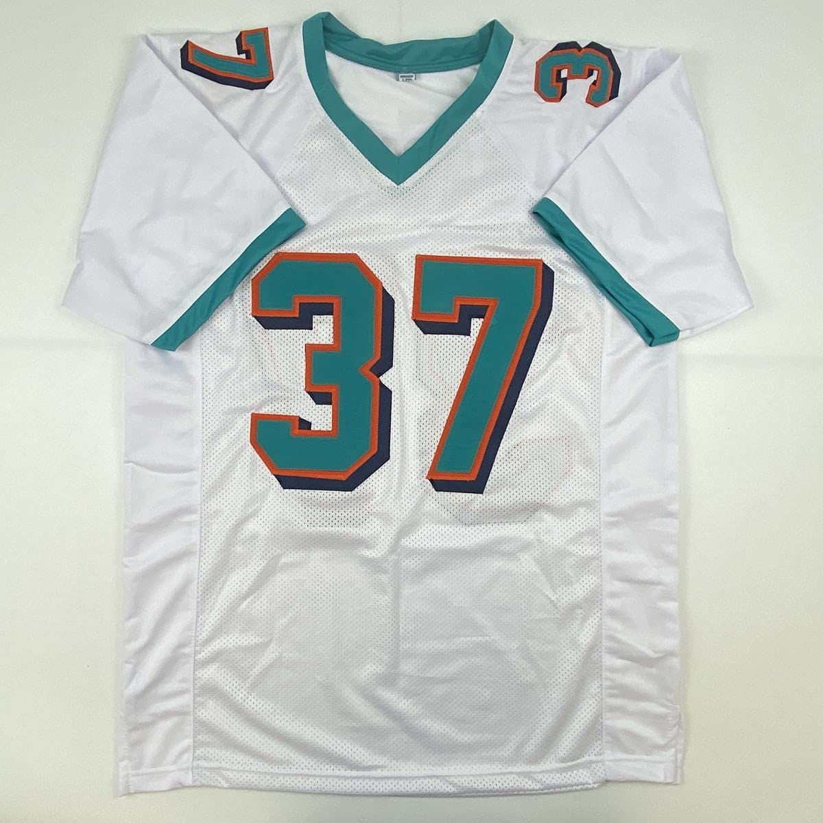 Autographed/Signed Myles Gaskin Miami White Football Jersey JSA COA