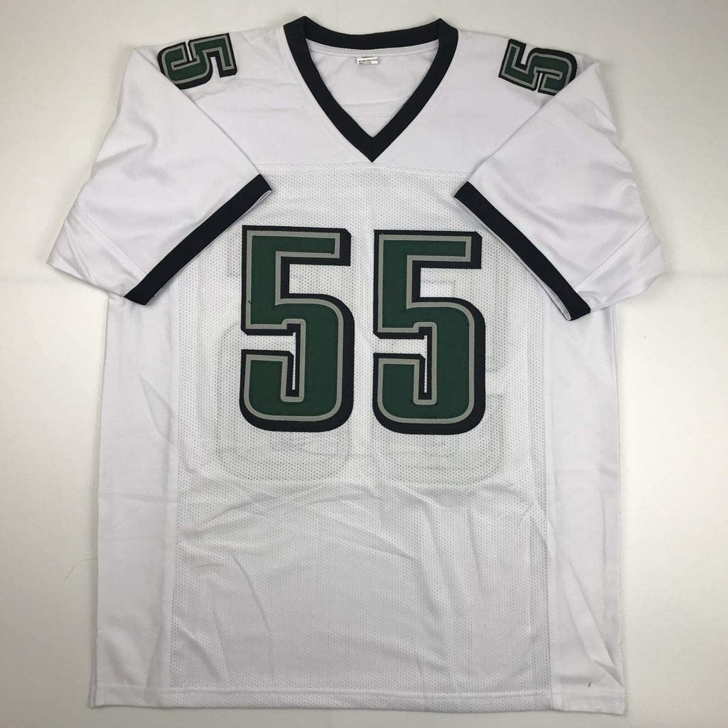 Autographed/Signed Brandon Graham Philadelphia White Football Jersey JSA COA