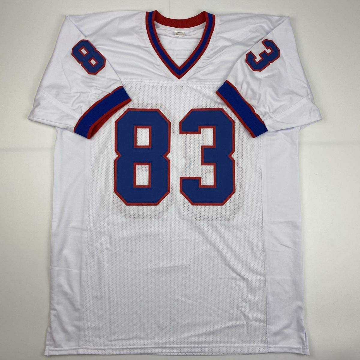 Autographed/Signed Andre Reed Buffalo White Football Jersey JSA COA