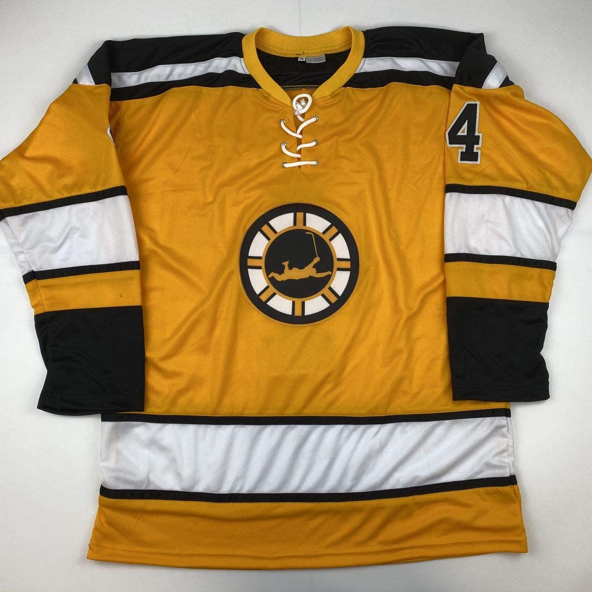 Autographed/Signed Bobby Orr Boston Yellow Hockey Jersey JSA & GNR COA