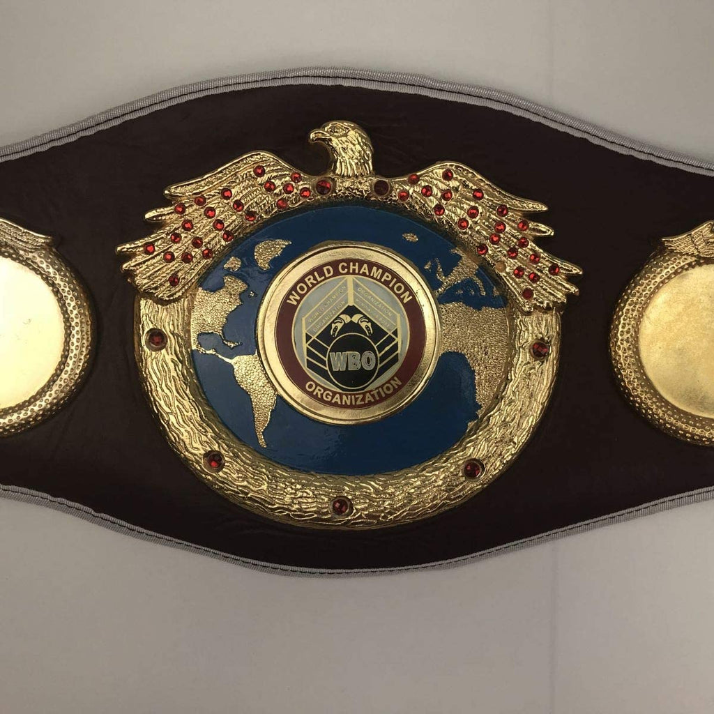 Autographed/Signed Mike Tyson WBO Boxing Replica Championship Belt JSA COA