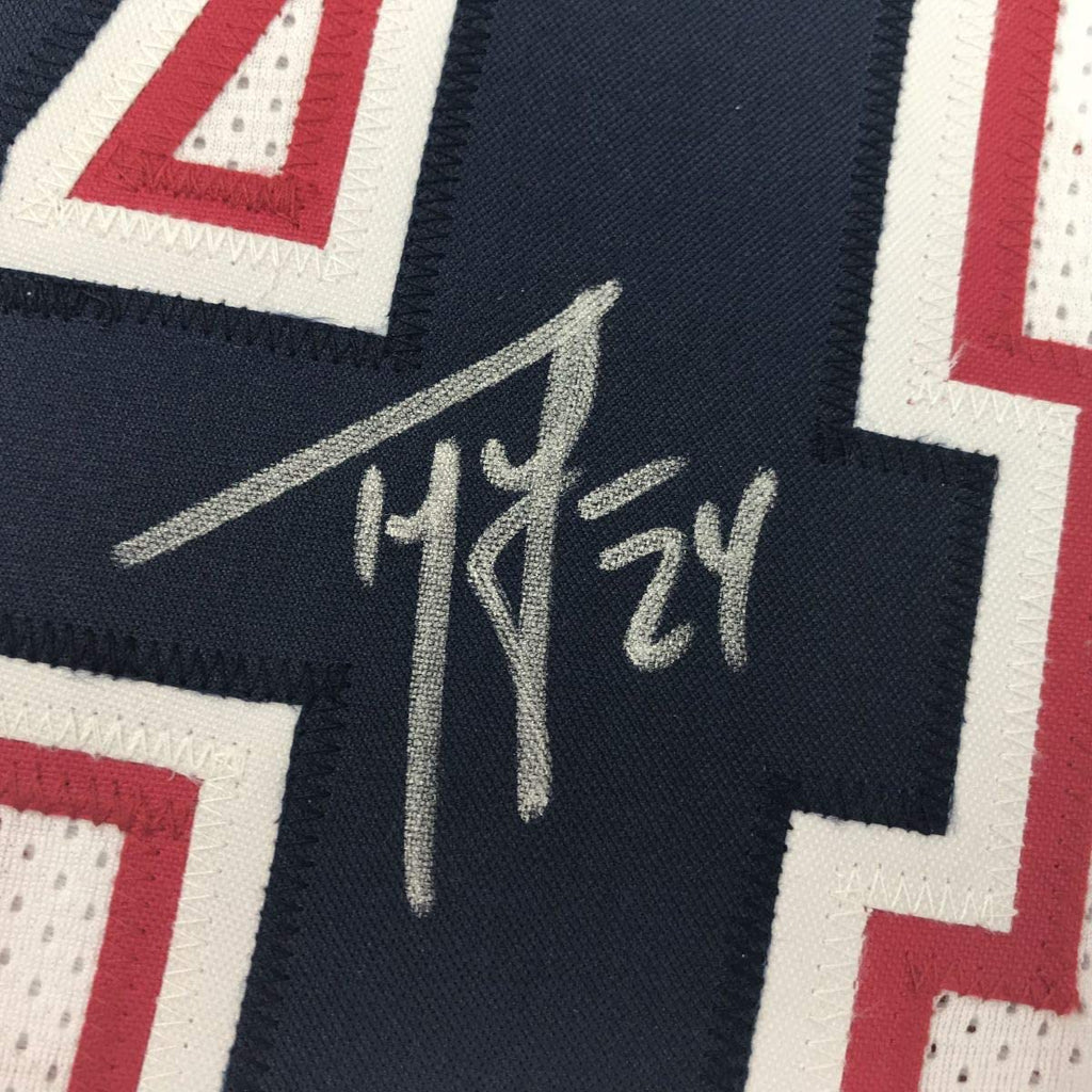 Autographed/Signed Ty Law New England White Football Jersey JSA COA