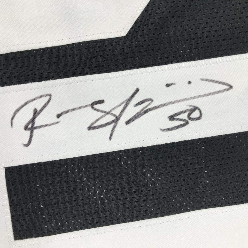 Autographed/Signed Ryan Shazier Pittsburgh Black Retro Football Jersey JSA COA