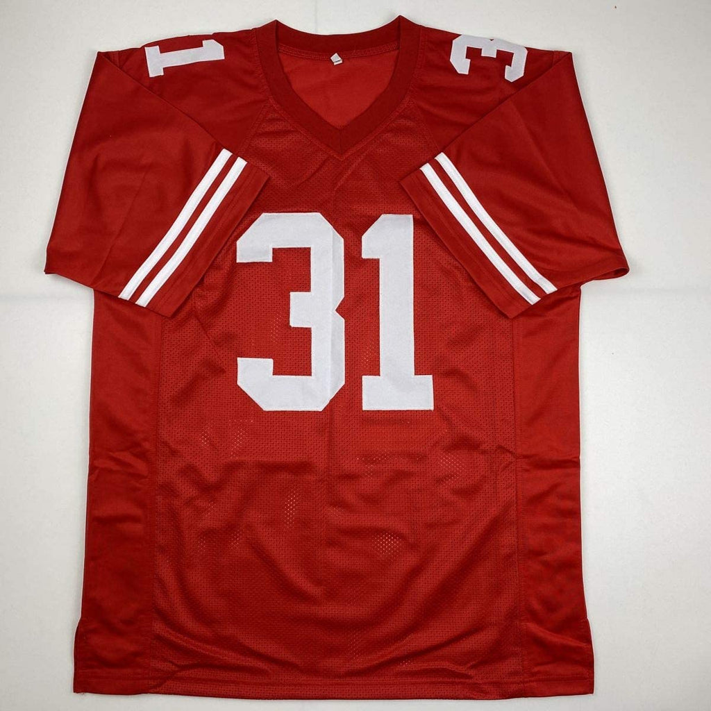 Autographed/Signed Raheem Mostert San Francisco Red Football Jersey JSA COA