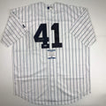 Autographed/Signed Miguel Andujar New York Pinstripe Majestic Baseball Jersey Beckett BAS COA