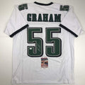 Autographed/Signed Brandon Graham Philadelphia White Football Jersey JSA COA