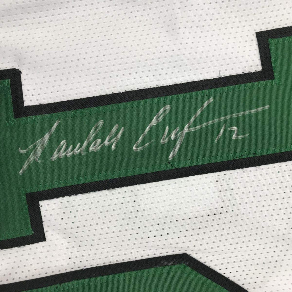 Autographed/Signed Randall Cunningham Philadelphia White Football Jersey JSA COA