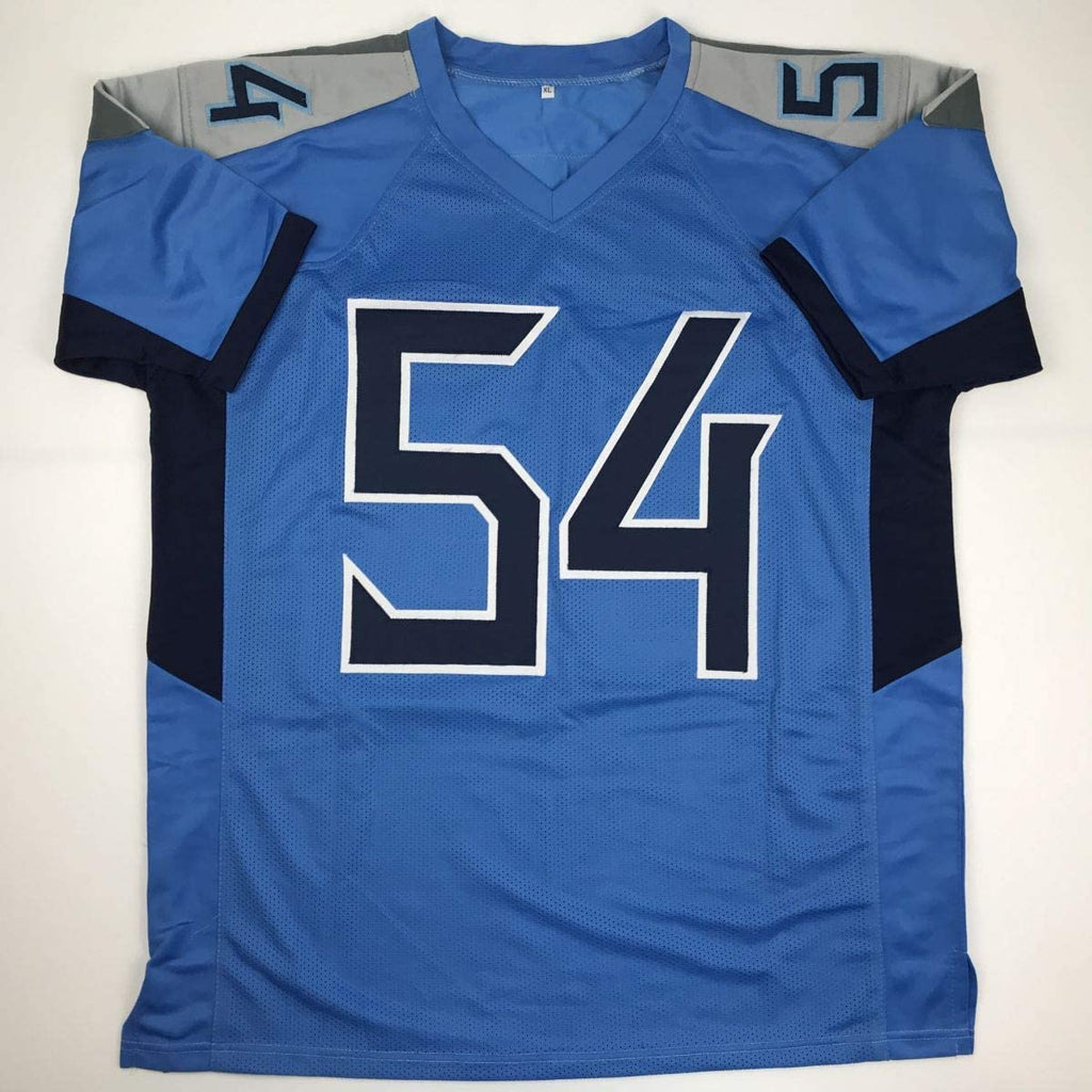 Autographed/Signed Rashaan Evans Tennessee Light Blue Football Jersey JSA COA