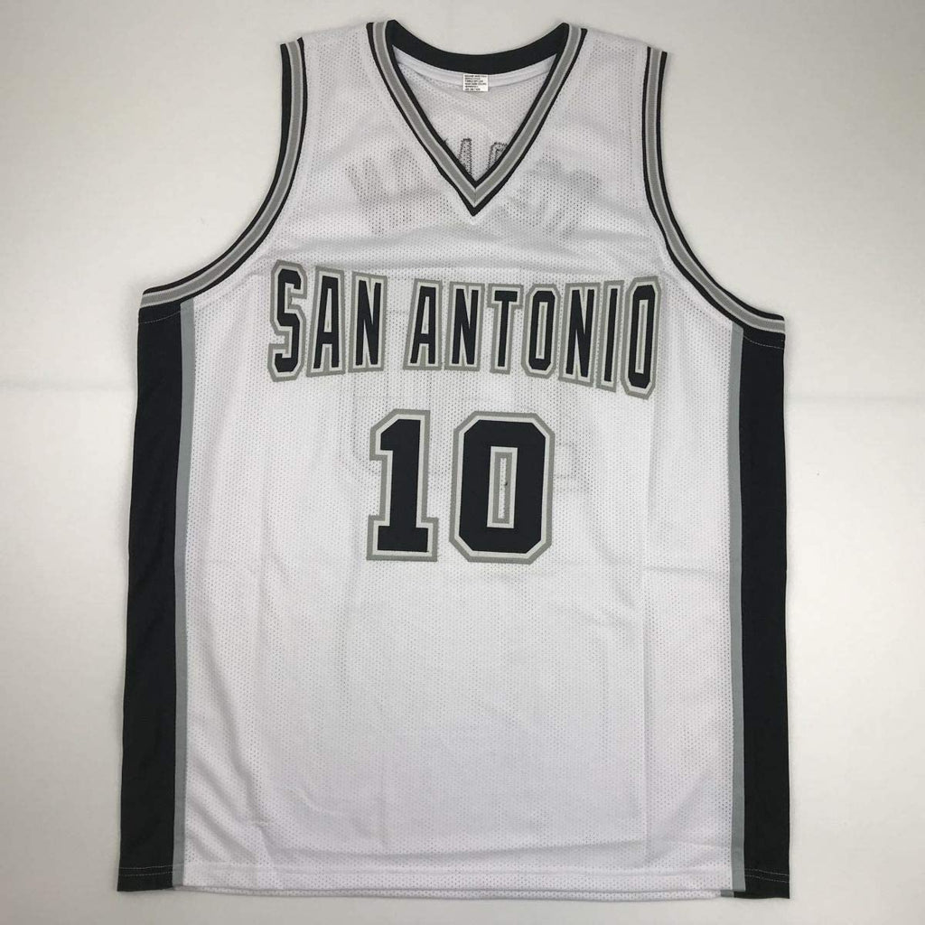 Autographed/Signed Dennis Rodman San Antonio White Basketball Jersey PSA/DNA COA
