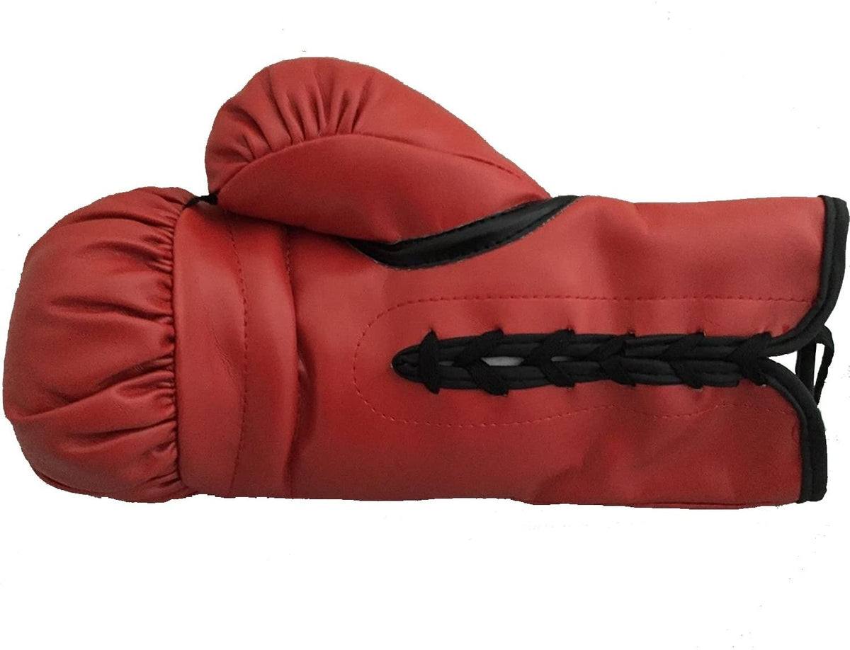 Autographed/Signed Mike Tyson Red Everlast Boxing Glove JSA COA