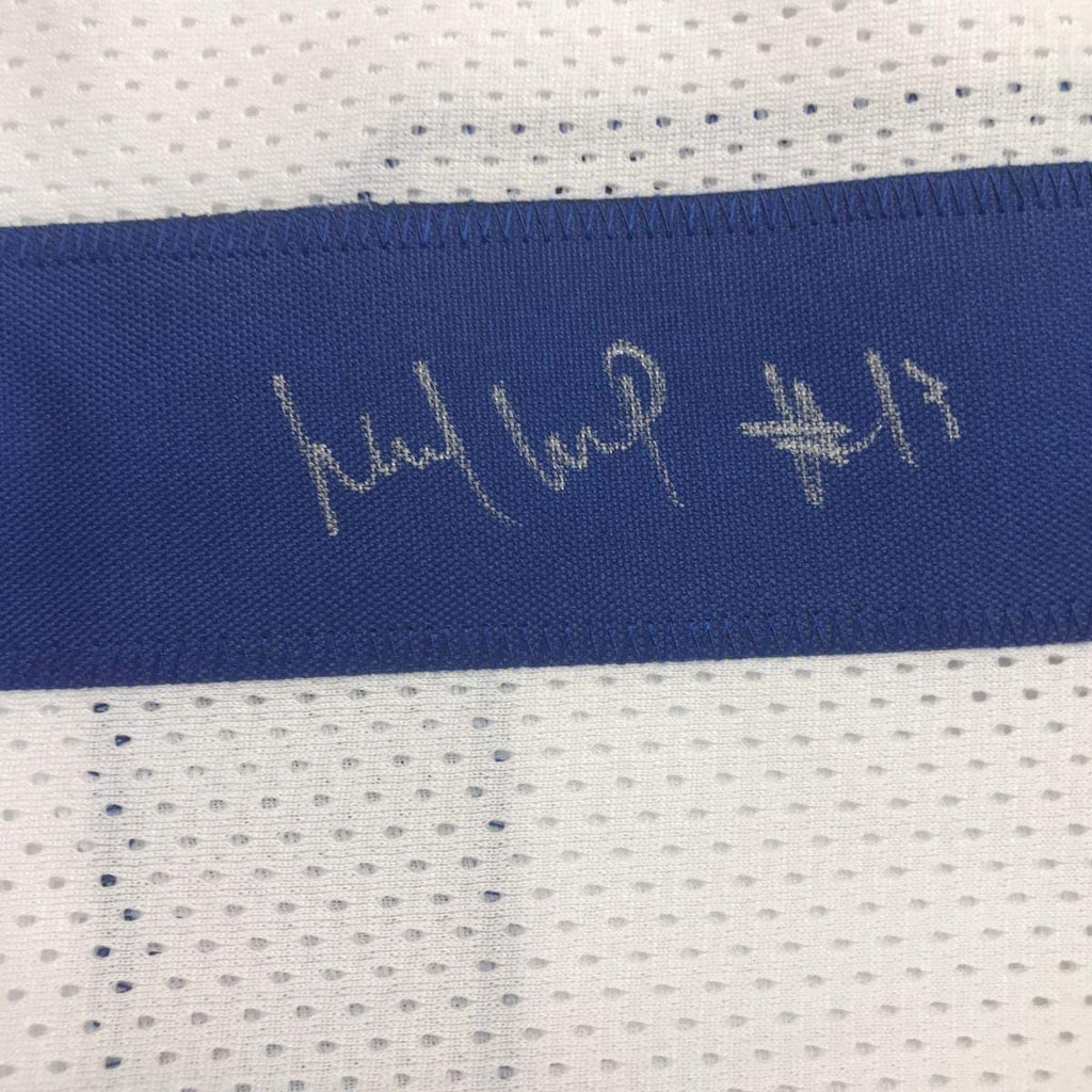 Autographed/Signed Michael Gallup Dallas White Football Jersey JSA COA