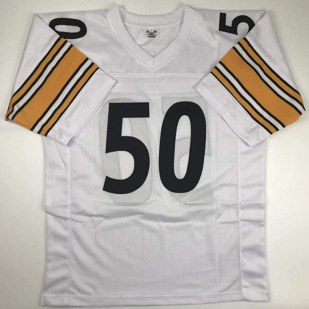 Autographed/Signed Ryan Shazier Pittsburgh White Football Jersey JSA COA